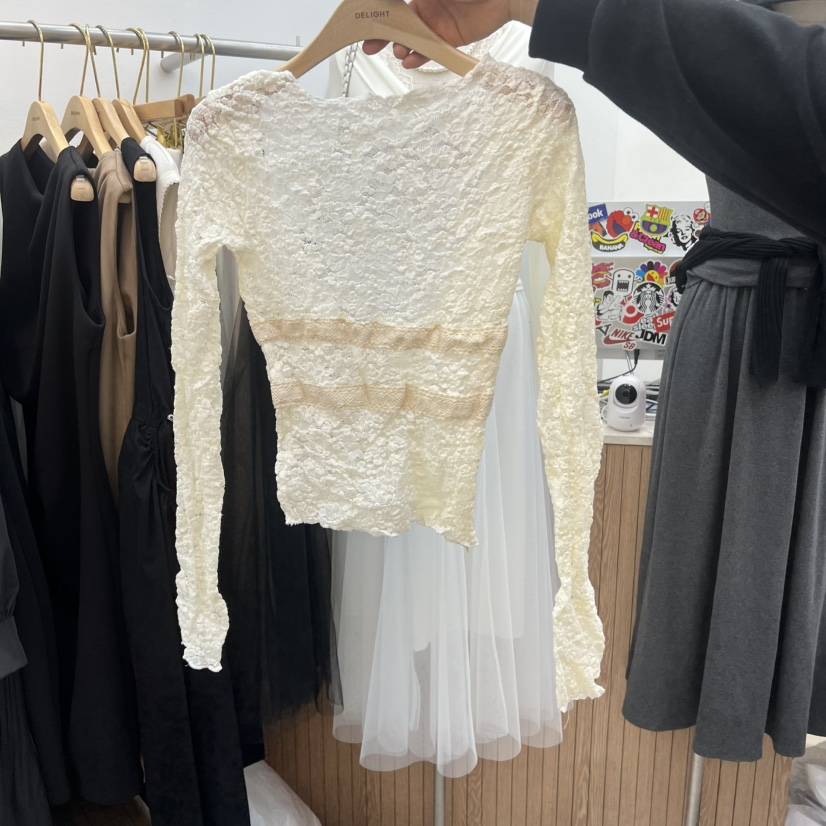 DELIGHT-Q東大門實拍女士新品時尚真品休閑職業推薦長袖T恤DELIGHT-Q長袖T恤