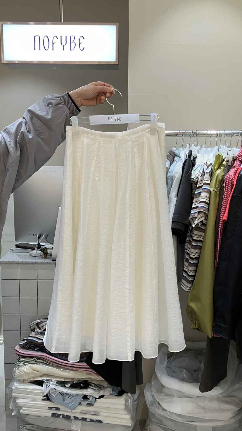 NOFYBE東大門代購女裝新品熱賣職業時尚人氣真品長裙褶裥NOFYBE長裙