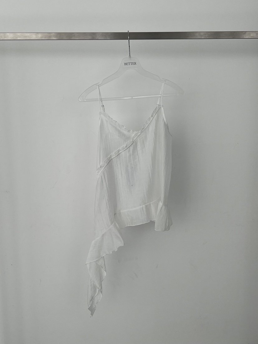 BETTER東大門代購女士新款時尚熱賣職業休閑吊帶背心荷葉邊BETTER吊帶/背心