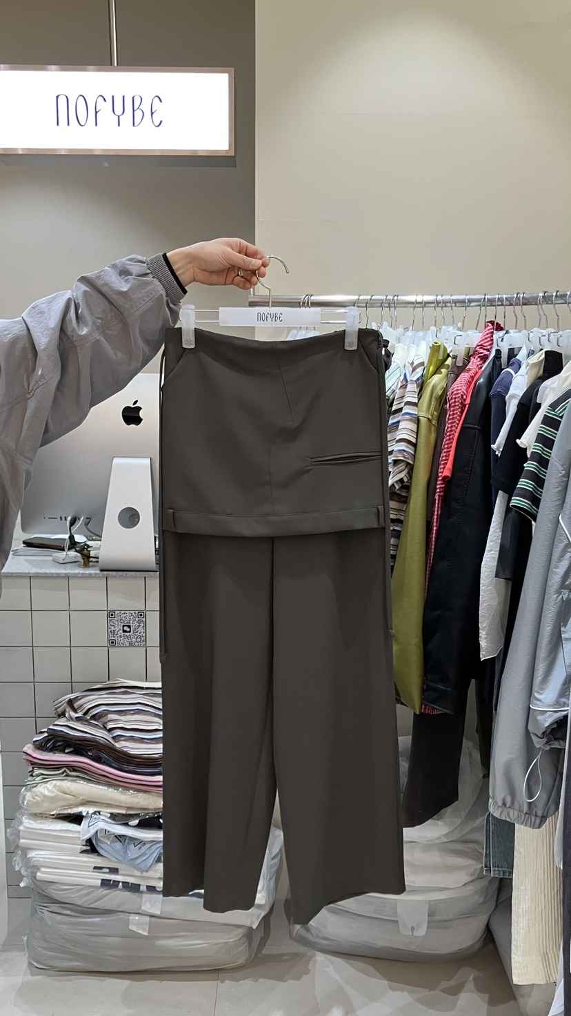 NOFYBE東大門直郵女裝新品推薦熱賣休閑職業26春夏休閑褲NOFYBE休閑褲