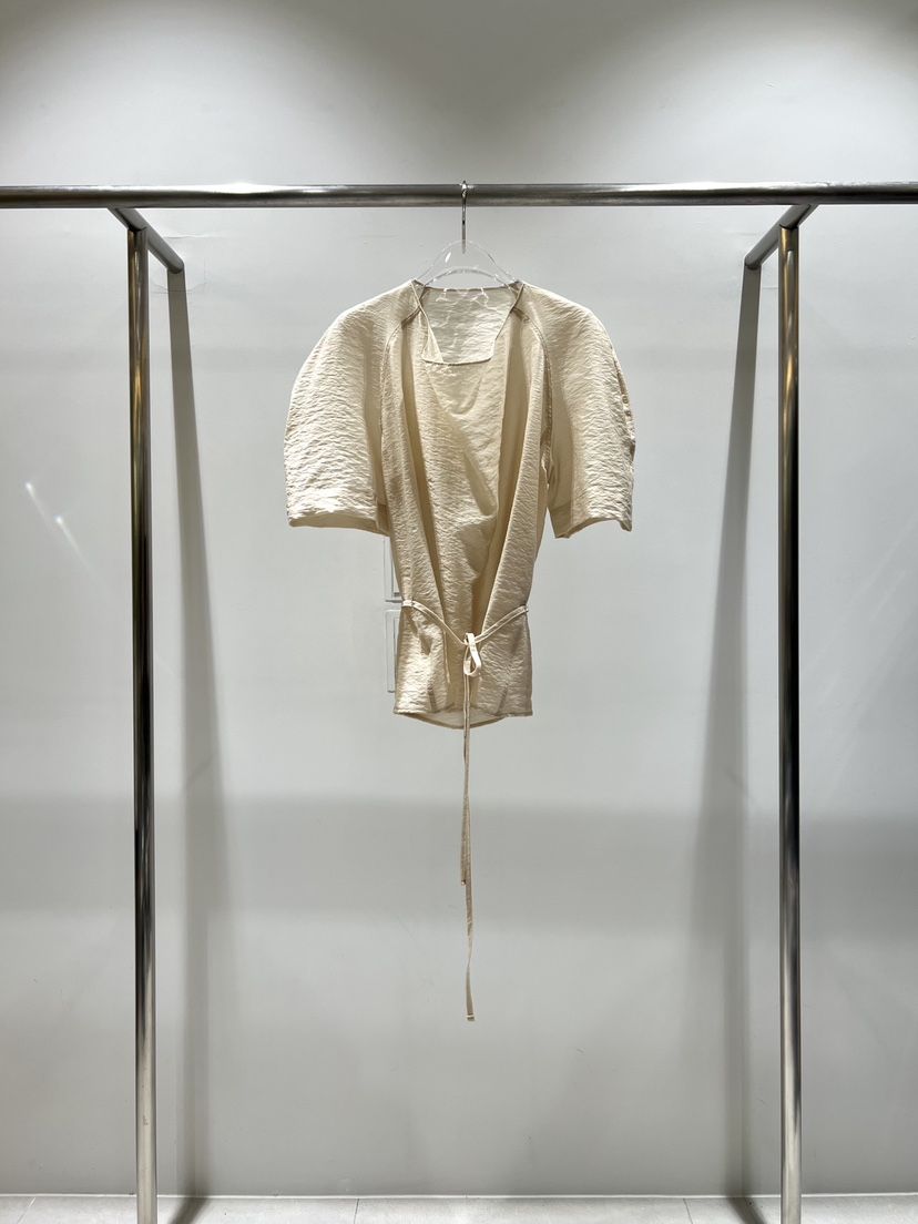 CESTLAVIE東大門實拍女裝新款職業熱賣真品襯衫蕾絲衫含腰繩CESTLAVIE襯衫/蕾絲衫