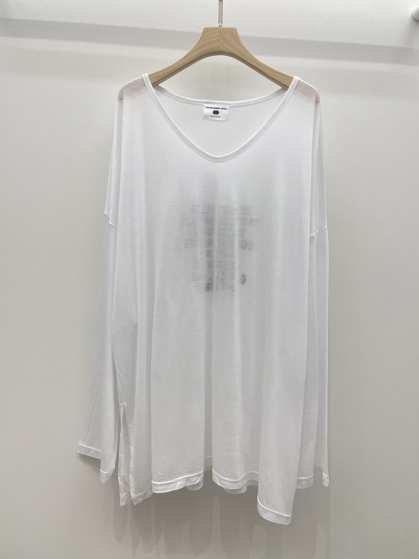 NYLON韓國代購女裝新款26春夏時尚休閑推薦熱賣長袖T恤天絲NYLON長袖T恤