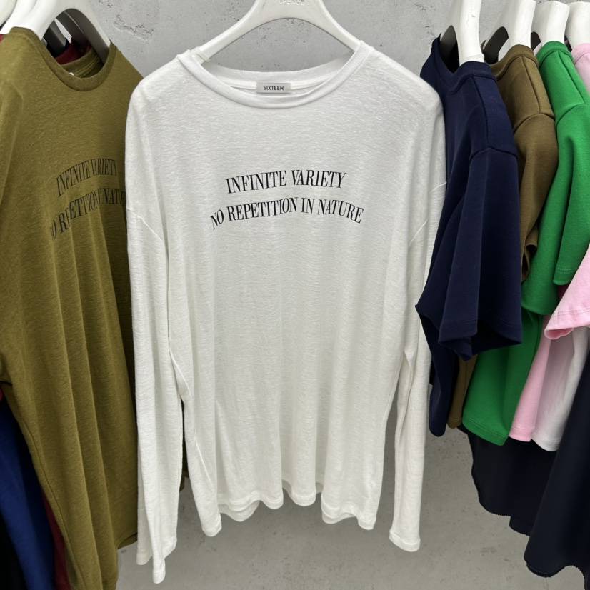 SIXTEEN韓國直郵實拍女士新款熱賣26春夏推薦職業長袖T恤SIXTEEN長袖T恤