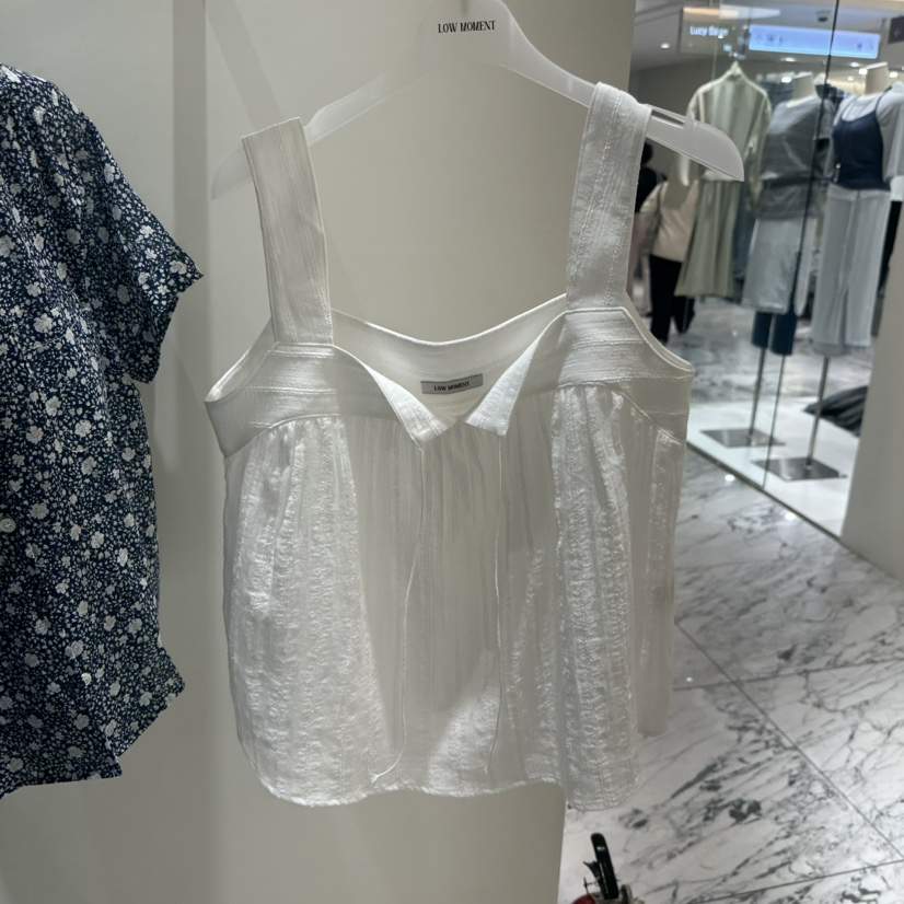 LOW MOMENT韓國東大門直郵女士新款休閑26春夏職業吊帶背心LOW MOMENT吊帶/背心