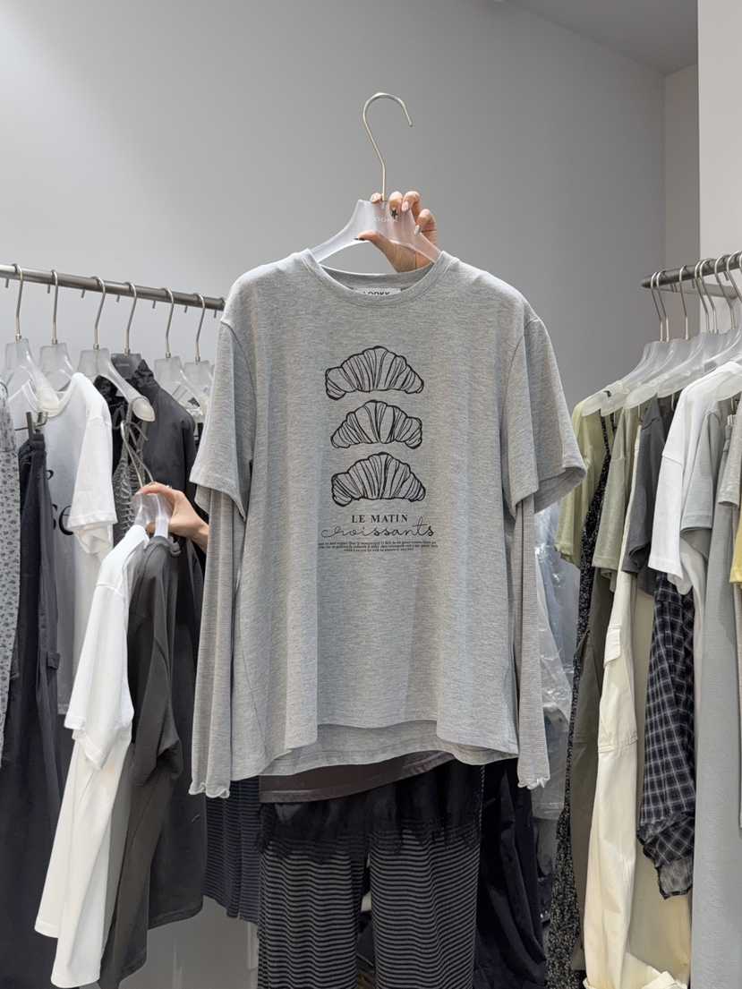 LOOKK/MIMME韓國東大門直郵女裝新款推薦熱賣26春夏職業T恤LOOKK/MIMMET恤