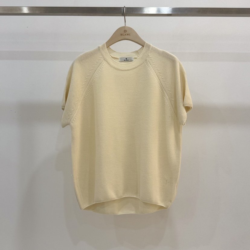 BLANC-A韓國直郵女士新品職業休閑推薦時尚針織衫棉質羅紋BLANC-A針織衫