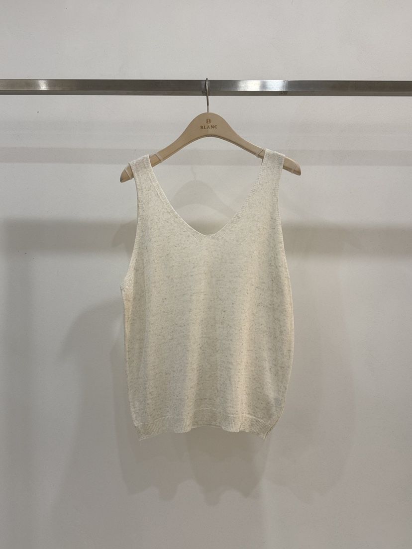 BLANC-A韓國代購女士新品休閑職業推薦26春夏吊帶背心亞麻BLANC-A吊帶/背心