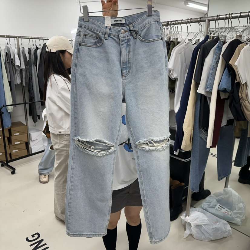 TOPDRESSING韓國代購女裝新品26春夏時尚休閑職業熱賣牛仔褲TOPDRESSING牛仔褲