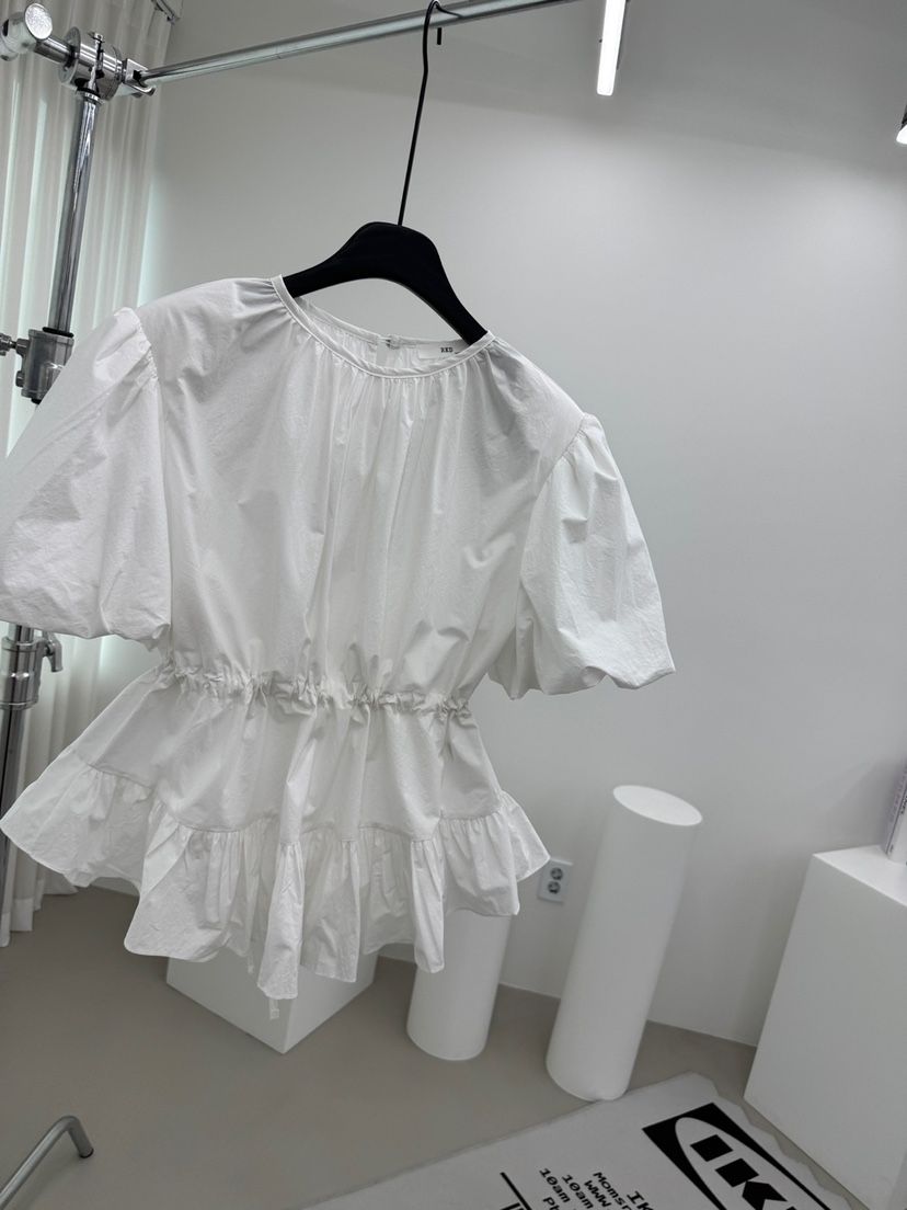 RED-A韓國直郵女裝新品時尚人氣職業推薦襯衫蕾絲衫泡泡袖RED-A襯衫/蕾絲衫