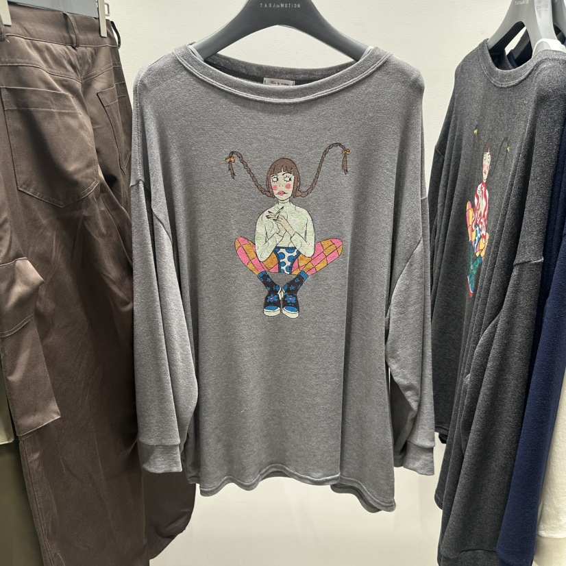 TARABY MOTION韓國直郵實拍女裝新品職業26春夏熱賣長袖T恤TARABY MOTION長袖T恤