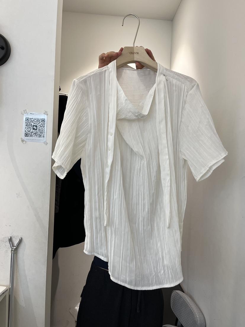 OUVIR韓國東大門直郵女裝新品時尚26春夏襯衫蕾絲衫披肩圍巾O.V.R/OUVIR襯衫/蕾絲衫