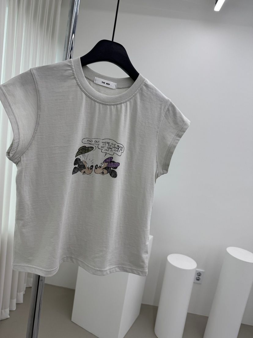 RED-A韓國代購女士新品熱賣26春夏職業推薦休閑時尚人氣T恤RED-AT恤