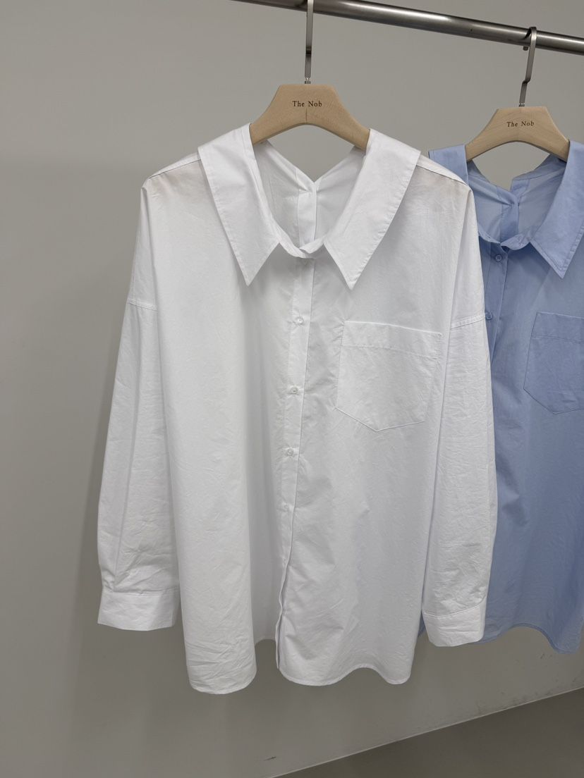 NOB韓國東大門代購女士新款熱賣26春夏人氣襯衫蕾絲衫雙面NOB襯衫/蕾絲衫