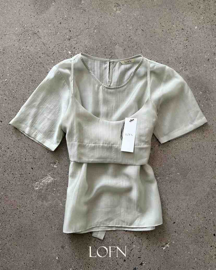 LOFN韓國代購女裝新品休閑人氣時尚26春夏職業襯衫蕾絲衫LOFN襯衫/蕾絲衫