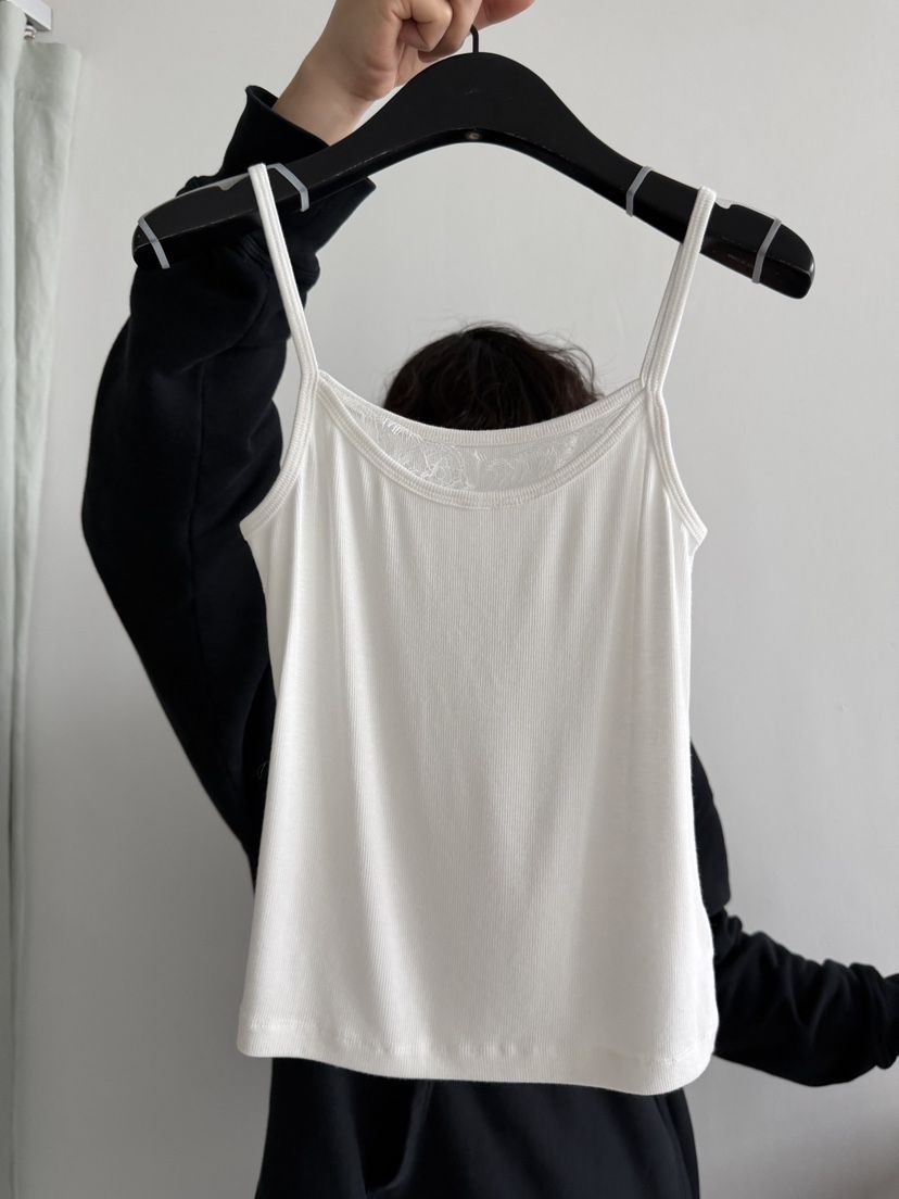 ARKIE/TAF韓國直郵女裝新品26春夏人氣吊帶背心蕾絲羅紋ARKIE/TAF吊帶/背心