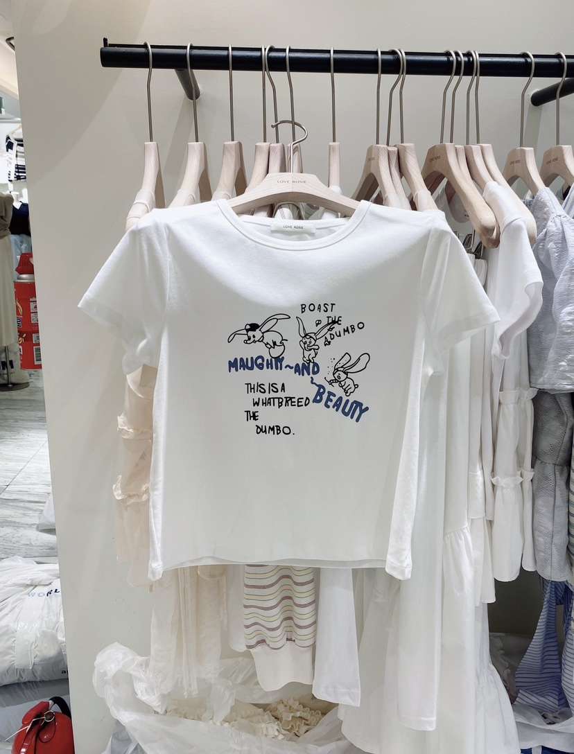 LOVE ROSIE韓國東大門直郵女士新品休閑人氣職業26春夏T恤LOVE ROSIET恤