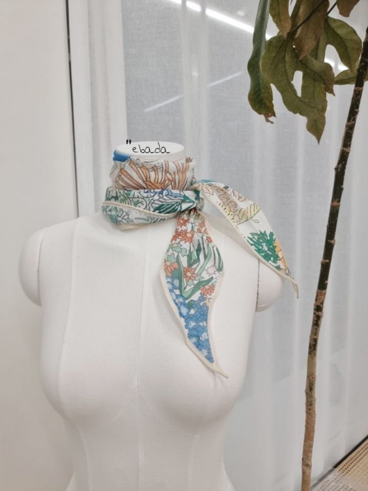 EBADA韓國直郵女士新品熱賣時尚職業人氣26春夏圍巾披肩絲綢EBADA圍巾/披肩