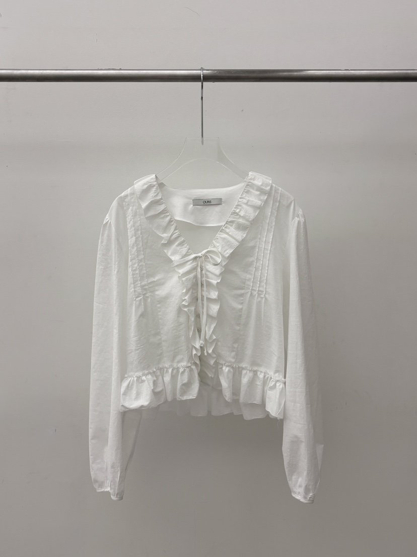 OURS韓國直郵女士新品時尚26春夏推薦職業休閑襯衫蕾絲衫OURS襯衫/蕾絲衫