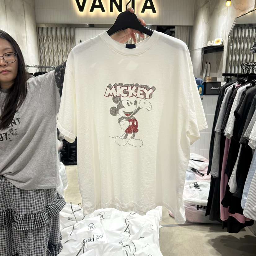 VANTA韓國東大門代購女士新款26春夏休閑職業時尚T恤復古VANTAT恤