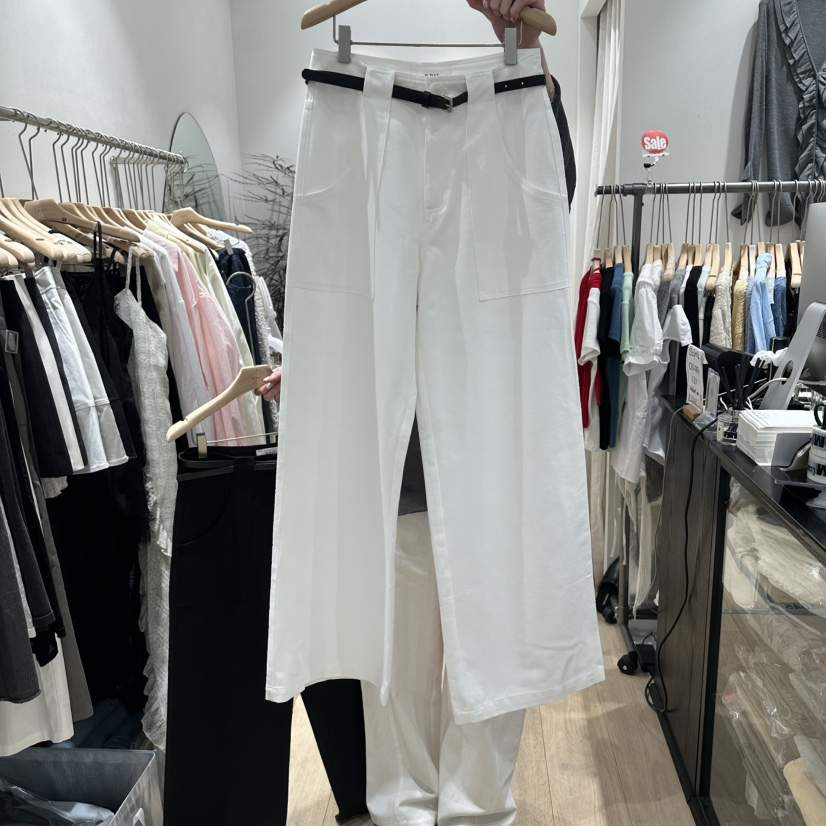 DDAY韓國東大門直郵女士新款熱賣職業26春夏休閑褲含腰帶DDAY休閑褲