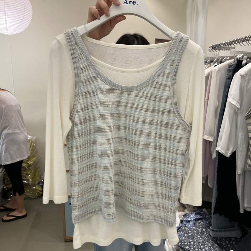 ARE韓國東大門代購女裝新品休閑26春夏時尚吊帶背心不含內搭ARE YOU/ARE吊帶/背心