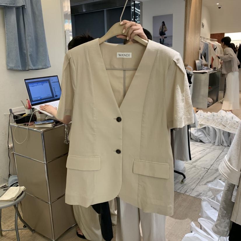 W AND J韓國直郵女裝新款26春夏熱賣時尚休閑職業人氣夾克W AND J夾克