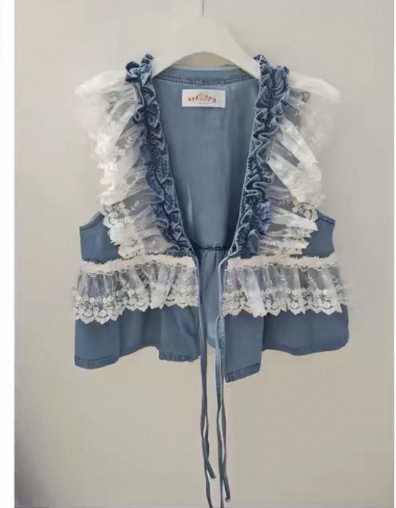 REDPIG韓國代購女裝新款26春夏熱賣人氣推薦時尚馬甲蕾絲Red Pig馬甲