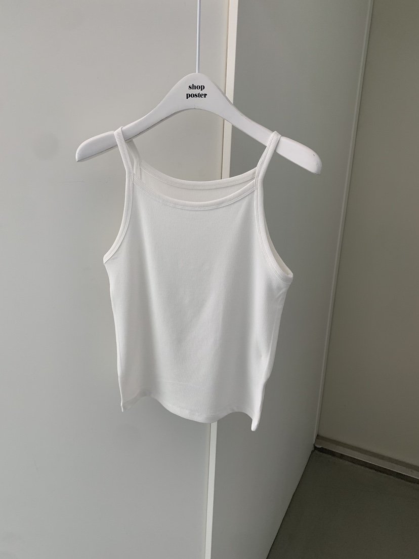 SHOP POSTER韓國直郵實拍女裝新品時尚熱賣吊帶背心羅紋SHOP_POSTER吊帶/背心