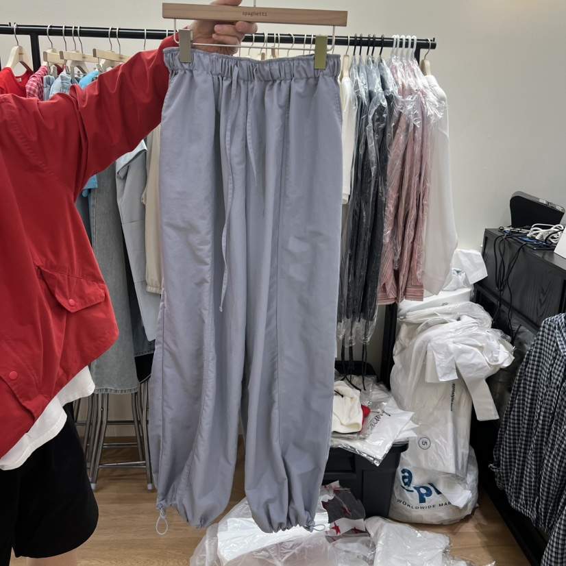 SPAGHETTI韓國直郵女士新款26春夏時尚休閑推薦休閑褲尼龍spaghetti休閑褲