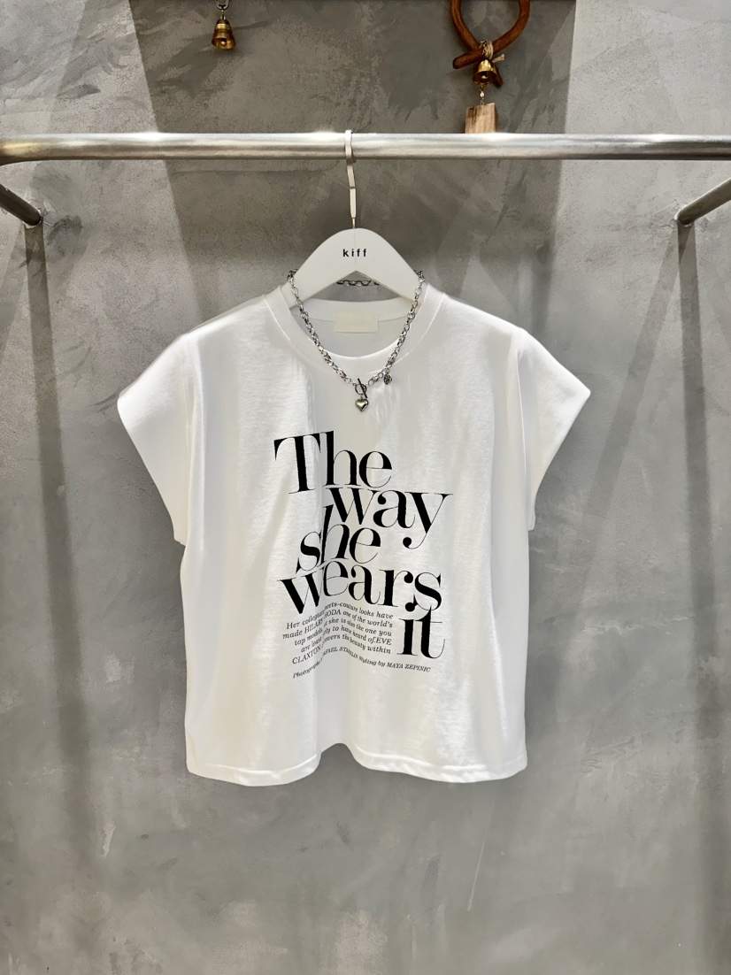 KIFF韓國代購女士新品推薦職業26春夏熱賣休閑人氣時尚T恤KIFFT恤