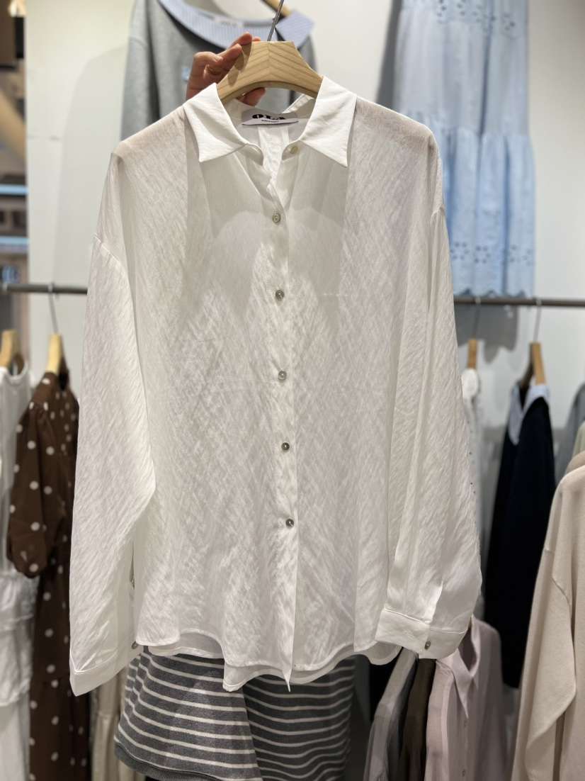 OLA韓國東大門直郵女裝新款熱賣推薦休閑職業26春夏襯衫蕾絲衫mellor/OLA襯衫/蕾絲衫