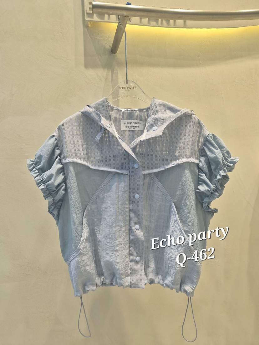 ECHOPARTY韓國直郵女裝新款職業26春夏推薦人氣夾克連帽衫ECHOPARTY夾克