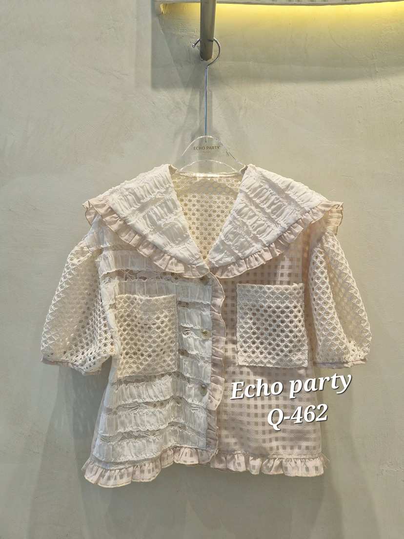 ECHOPARTY韓國直郵女裝新品26春夏熱賣推薦職業襯衫蕾絲衫ECHOPARTY襯衫/蕾絲衫