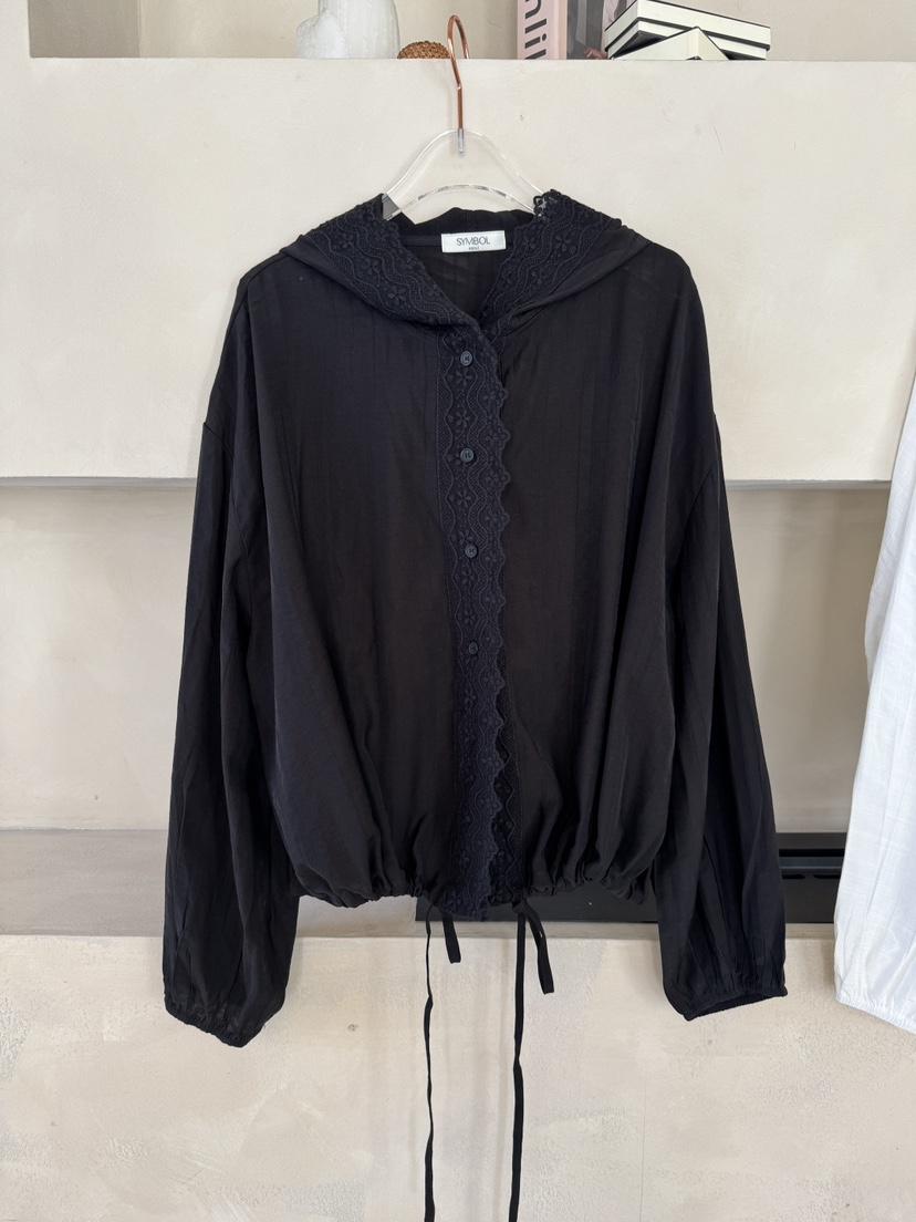 SYMBOL韓國東大門代購女士新款職業時尚熱賣襯衫蕾絲衫蕾絲SYMBOL襯衫/蕾絲衫