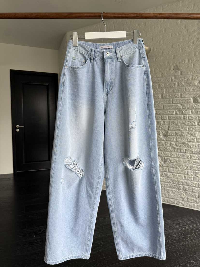 SOLAR韓國直郵女士新品熱賣時尚人氣推薦休閑職業牛仔褲破洞SOLAR牛仔褲