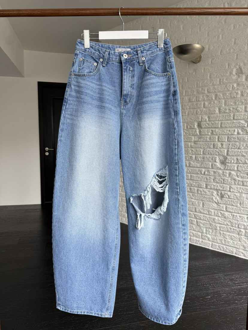 SOLAR韓國東大門代購女士新款推薦人氣熱賣職業牛仔褲破洞SOLAR牛仔褲