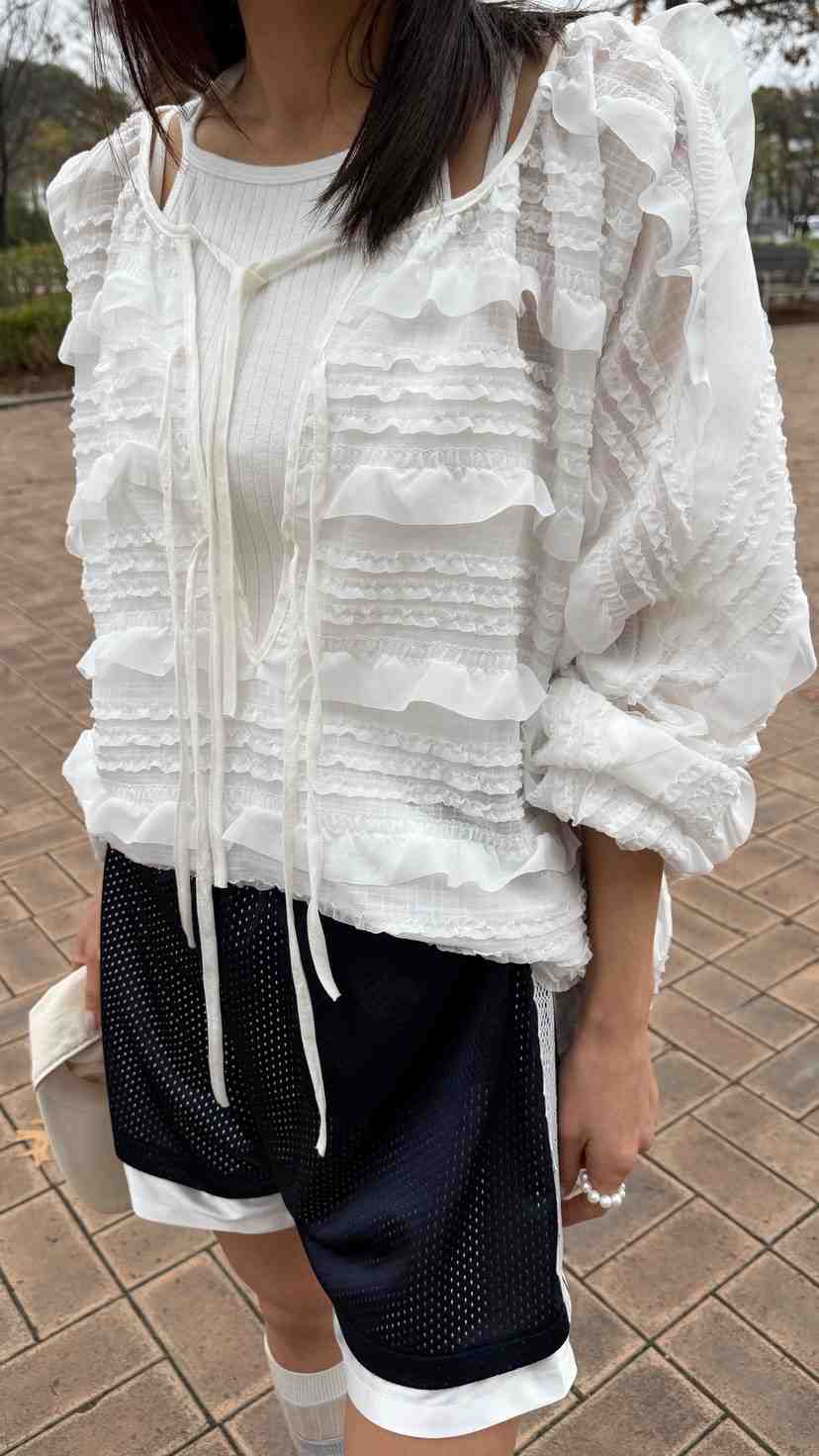 FRANC—L韓國直郵實拍女裝新款時尚熱賣職業休閑襯衫蕾絲衫FRANC襯衫/蕾絲衫