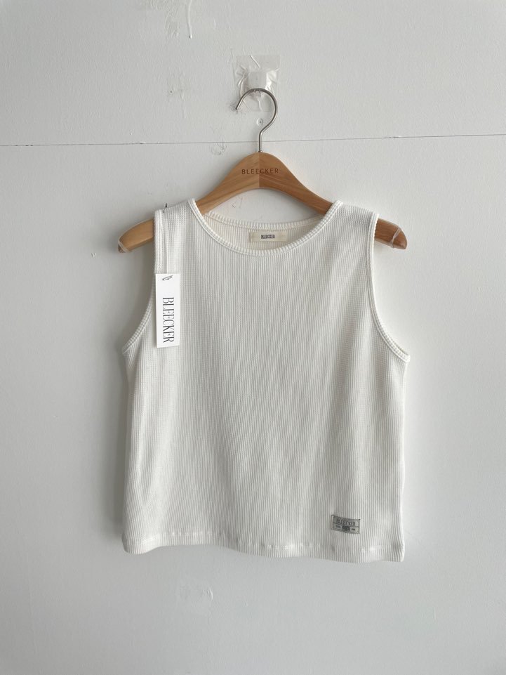 BLEECKER韓國東大門直郵女士新款職業吊帶背心華夫格格紋BLEECKER吊帶/背心