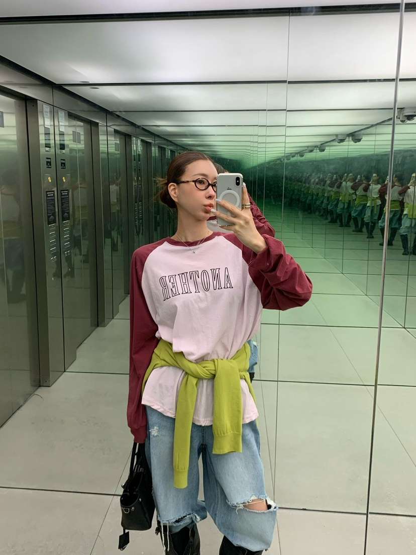 REVE CITE-L韓國東大門直郵女士新款職業人氣推薦長袖T恤REVE CITE-L長袖T恤