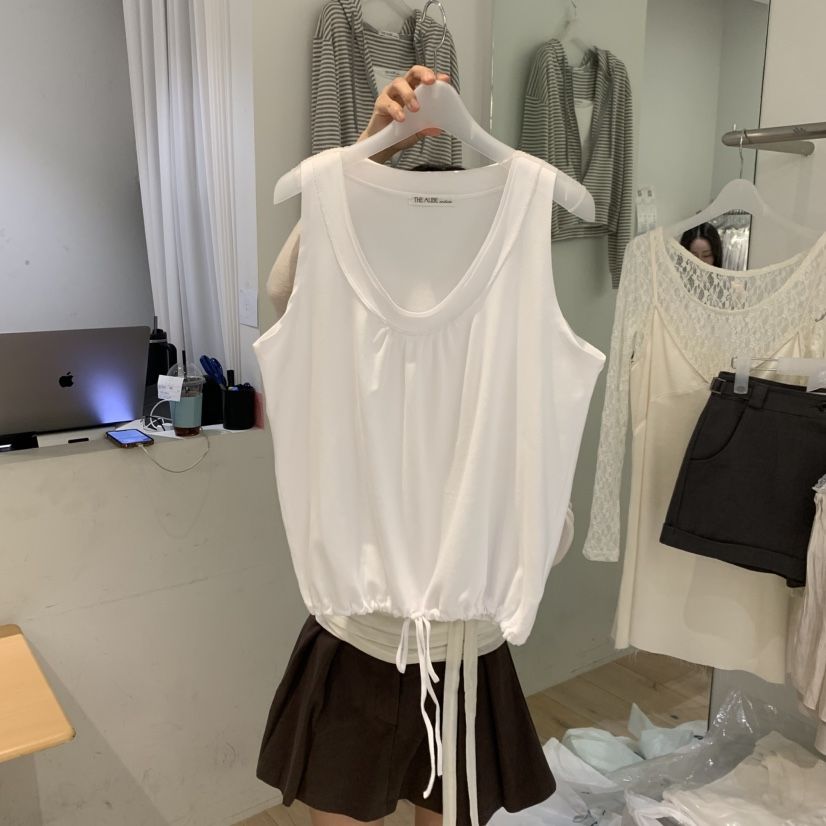 AUBE韓國直郵實拍女士新款職業時尚推薦人氣26春夏吊帶背心AUBE吊帶/背心