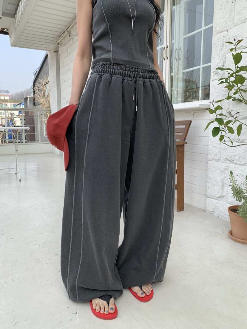 BADCALM韓國東大門代購女裝新品時尚熱賣人氣休閑職業休閑褲BADCALM休閑褲