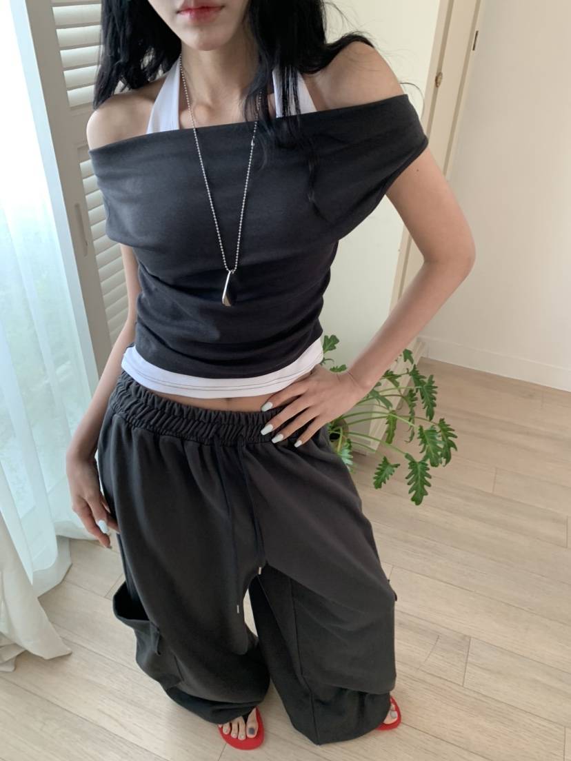 BADCALM韓國直郵實拍女士新品時尚職業推薦熱賣休閑26春夏T恤BADCALMT恤