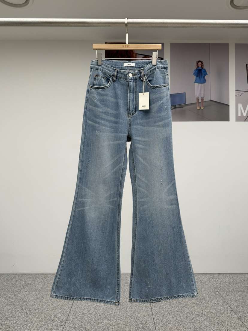 MADE-P韓國東大門代購女裝新品熱賣職業休閑人氣推薦牛仔褲MADE-P牛仔褲