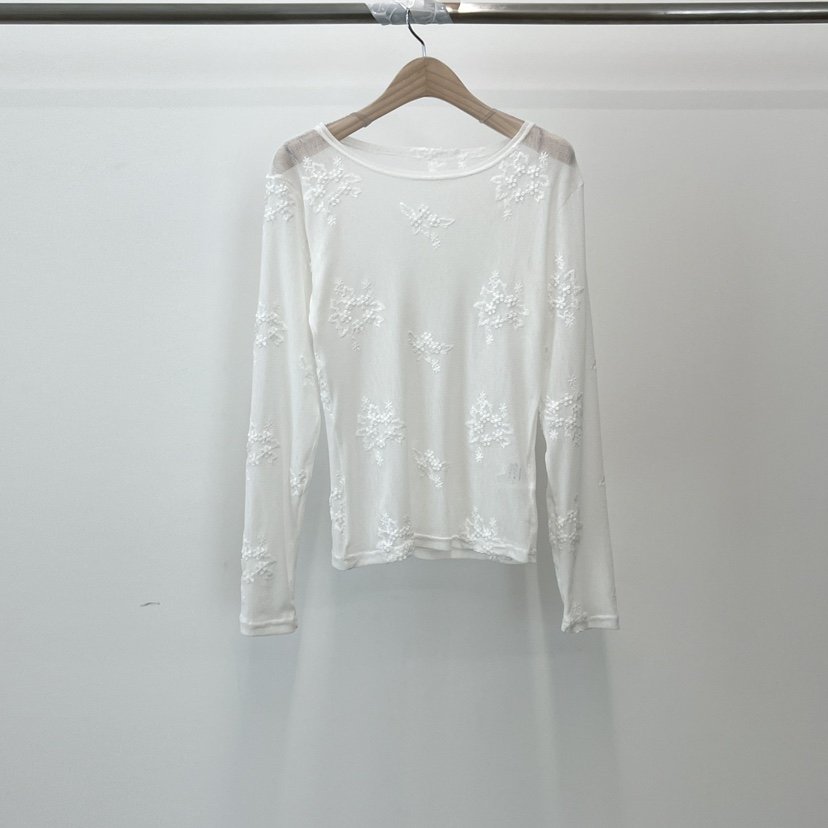 ANOTHER AVENUE韓國代購女裝新品時尚人氣熱賣長袖T恤提花ANOTHER AVENUE長袖T恤