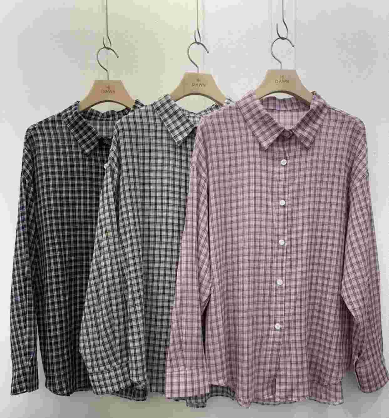 ATTIC韓國直郵女士新品人氣職業休閑推薦熱賣襯衫蕾絲衫格子ATTIC襯衫/蕾絲衫