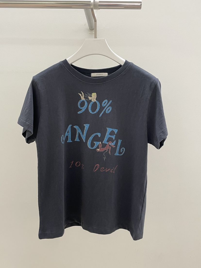 PEBBLE韓國直郵實拍女士新品人氣職業熱賣推薦26春夏時尚T恤PEBBLET恤