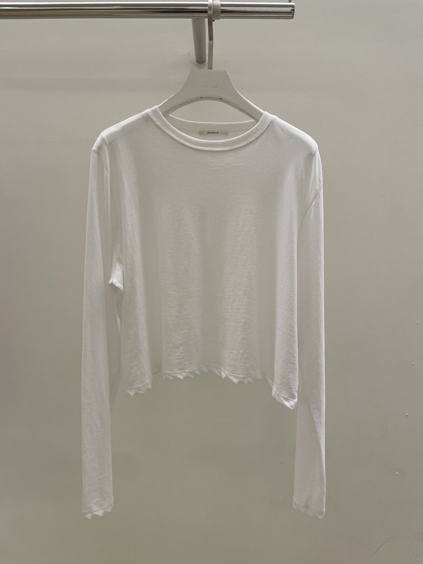 PEBBLE韓國代購女士新款職業人氣推薦時尚休閑熱賣長袖T恤PEBBLE長袖T恤