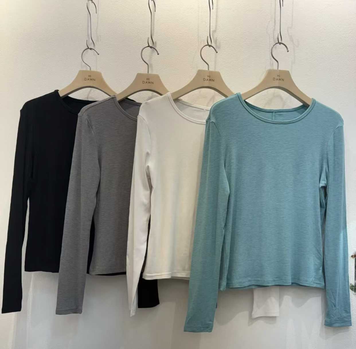 ATTIC韓國直郵實拍女裝新品休閑熱賣時尚職業長袖T恤天絲ATTIC長袖T恤