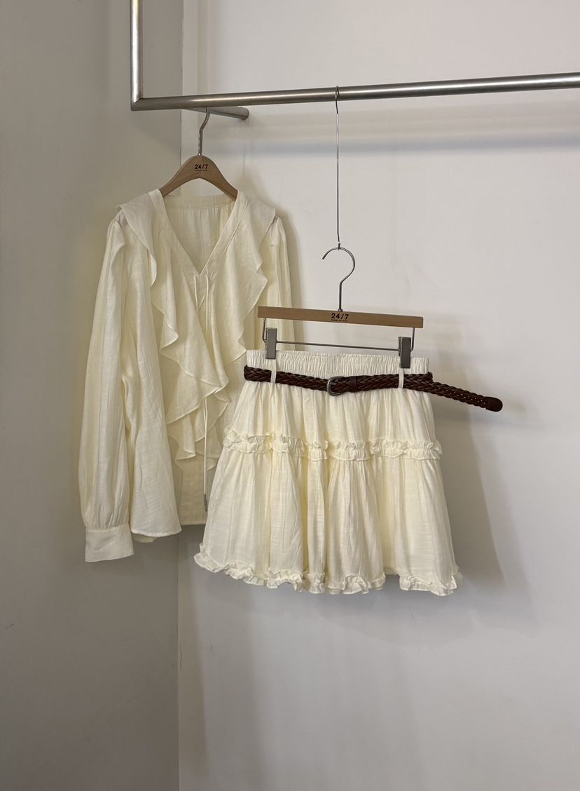 TWENTY FOUR SEVEN24-7韓國東大門代購女士新品熱賣套裝含腰帶TEWNTY FOUR SEVEN24-7套裝