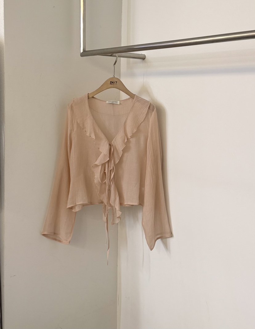 TWENTY FOUR SEVEN24-7韓國直郵實拍女裝新品26春夏襯衫蕾絲衫TEWNTY FOUR SEVEN24-7襯衫/蕾絲衫